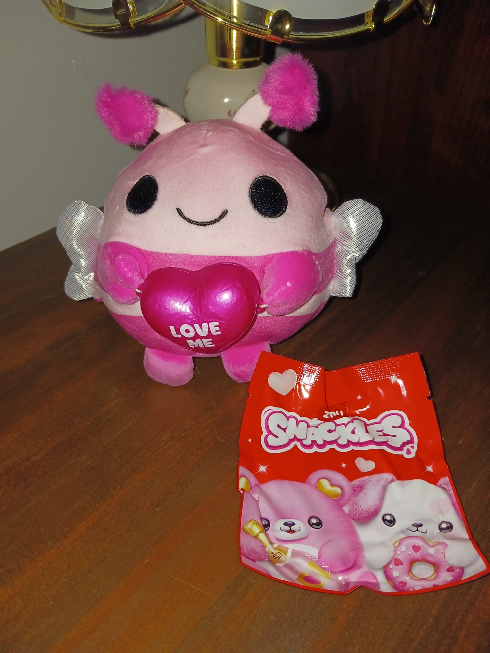 Snackles Valentine's Day Plush Bumble Bee Stuffed Toy with Love Message